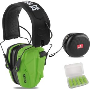HEARMOR Electronic Shooting Ear Protection with Protective Case, Noise Reduction Ear Muffs Headphones For Gun Range Hunting