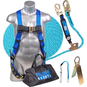 Palmer Safety V5504 Roofing Kit, Construction Harness, Vertical Lifeline Assembly & Duffle Bag
