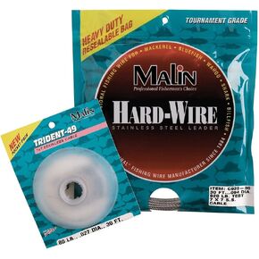 Malin C270-30 7 X 7, Natural Ss Cable .049 Dia, 270Lb Test, 30Ft