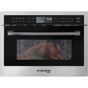 ميكروويف مدمج، فرن ميكروويف مدمج من GASLAND Chef BMD1602S مقاس 24 بوصة مع 1.6 قدم مكعب. سعة قدم، 1000 وات، مستشعر طهي، باب منسدل من الفولاذ المقاوم للصدأ in Kuwait