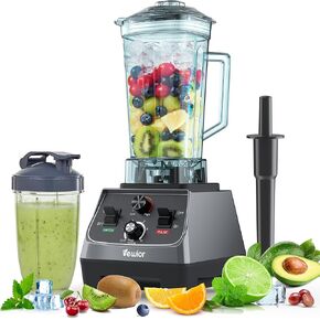 VEWIOR 2200W Blenders for Kitchen, Professional Smoothie Blender with 68oz Tritan Container & 27oz To-Go Cup, Countertop Blender for Smoothies