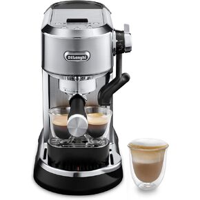 De'Longhi EC950M Dedica Maestro Plus Espresso Machine with Automatic Steam Wand, Stainless Steel