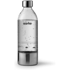 aarke Extra PET Stainless Steel Reusable Bottle for Carbonator l, ll, and 3, BPA-Free and Non-Toxic, 450mL