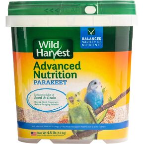 Wild Harvest WH-83540 Wild Harvest Advanced Nutrition Diet for Nutrition Diet for Parakeets, 4.5-Pound