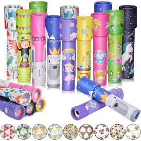 Ainiv 12 PCS Classic Kaleidoscopes Educational Toy, Kids Return Gifts Old Fashioned Vintage Toys Stock Stuffers Bag Fillers Birthday Party School Classroom Prizes Random Color(Cute Style)