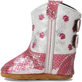 Old West Boots Baby Girl's Pink Paw (Infant)