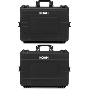 حافظة صلبة مقاومة للطقس من Koah مع إسفنج قابل للتخصيص (22 × 17 × 8 بوصة، عبوتان) (قطعتان) in Kuwait