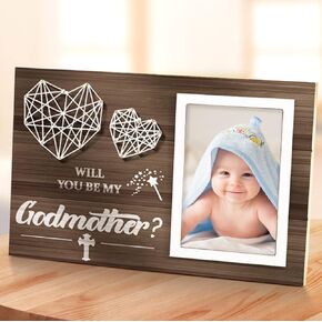 Godmother Proposal Gift, Will You Be My Godmother, Godmother Gifts from Godchild, Picture Frame Gift for Mother's Day or Birthday in Saudi Arabia