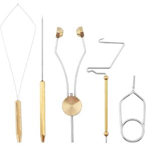 QWLWBU Fly Tying Tools Bobbin Threader Fly Tying Kit Whip Finisher Fly Tying Tools Set Flies Lure Making Tools Set for Lure Making Tool
