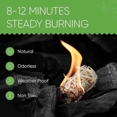 Inflame Fire Starters 400 pcs - Fire Starters for Campfires, Charcoal, BBQ in Kuwait