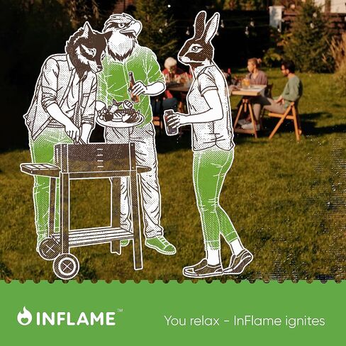 Inflame Fire Starters 400 pcs - Fire Starters for Campfires, Charcoal, BBQ in Kuwait