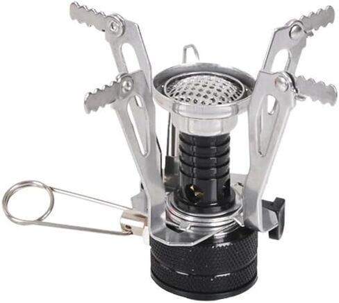 موقد صغير خارجي مسطح بعلبة غاز موقد الظباء للتخييم خاص محمول آلي نار موقد بأربعة زوايا in Kuwait