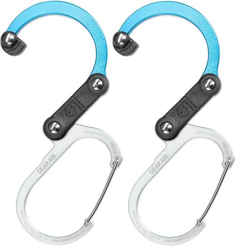 GEAR AID HEROCLIP (Mini) Carabiner Gear Clip and Hook, for Hanging Bags, Purses, Lanterns, Strollers, Tools, Helmets, Water Bottles, and More in Saudi Arabia