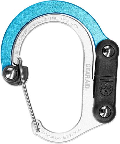 GEAR AID HEROCLIP (Mini) Carabiner Gear Clip and Hook, for Hanging Bags, Purses, Lanterns, Strollers, Tools, Helmets, Water Bottles, and More in Saudi Arabia