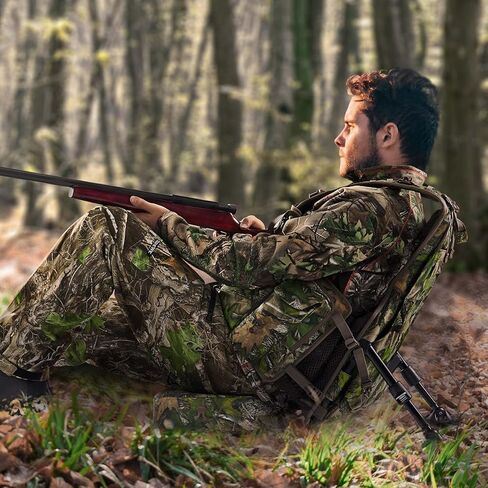 سترة TIDEWE تركيا مع مقعد، سترة صيد مع حقيبة ألعاب ومسند، ملابس صيد مموهة تركيا للرجال والنساء in Kuwait