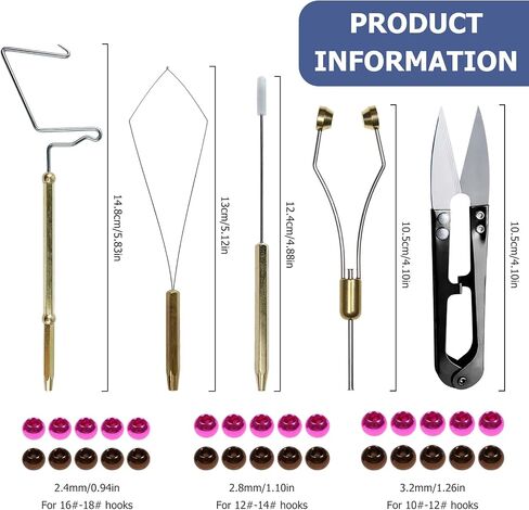 Fly Tying Kit Material Tools Kit Bobbin Fly Hooks Scissors Fly Beads Threader Needle Whip Finisher Fly Fishing Flies Starter Making Kit with Carry Bag in Saudi Arabia