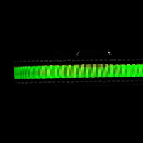 طوق للكلاب مزود بإضاءة LED ومقاوم للماء وقابل لإعادة الشحن، صغير، أحمر in Saudi Arabia