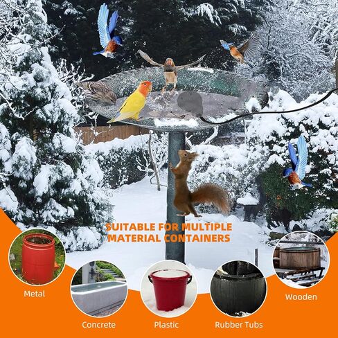 2024 New 250W De-icer Submergible Bird Bath Heater Aluminum Cast for Livestock Poultry Horses, Cows, Birds, Wildlife Drinking Indoor Outdoors in Winter Birdbath Water Heater in Saudi Arabia