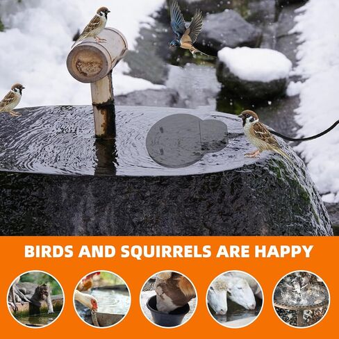 2024 New 250W De-icer Submergible Bird Bath Heater Aluminum Cast for Livestock Poultry Horses, Cows, Birds, Wildlife Drinking Indoor Outdoors in Winter Birdbath Water Heater in Saudi Arabia