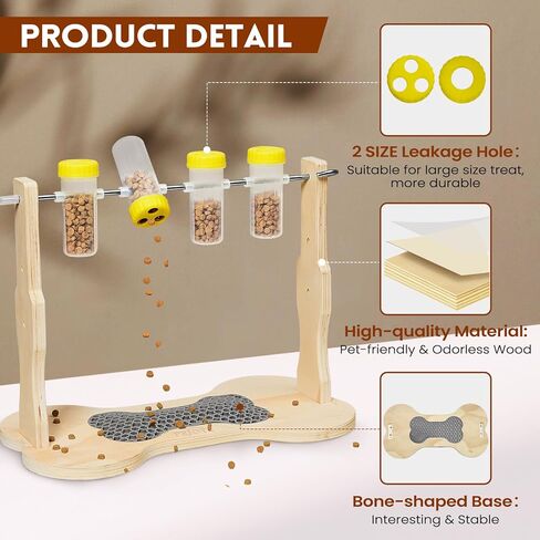 PEJOYT Dog Puzzle Toy - Dog Leak Feeder Toy, Dog Enrichment Toy, Interactive Food Dispensing Slow Feeder for Owners and Dogs in Kuwait