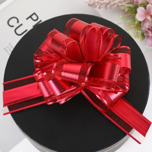 5 قطع من أقواس السحب لتغليف الهدايا، قوس أحمر عملاق، قطع مركزية كبيرة، شريط هدايا كبير، هدايا عيد الميلاد، أشرطة صناديق الهدايا، غلاف الأكياس الورقية، أكياس أكاليل الزهور، شريط مفاجأة عيد الحب، أحمر بالجملة in Kuwait