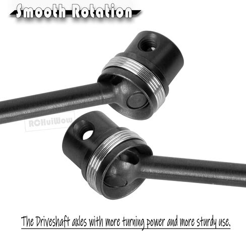 RCHuiWow RC 50T Diff Gear & Drive Shafts محاور ترقية الجزء لـ 1/8 Kraton 6s، مركز CVD الأمامي والخلفي، أعمدة دفع فولاذية #45 مع شبشب 50T، أزرق داكن in Kuwait