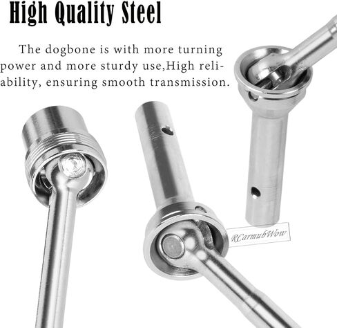 RC Drive Shafts Axles Upgrades Part for Arrm a 1/8 Kraton 6S BLX,Steel #45 Front & Rear Driveshaft,Center CVD Dogbone,6pcs,Silver in Kuwait