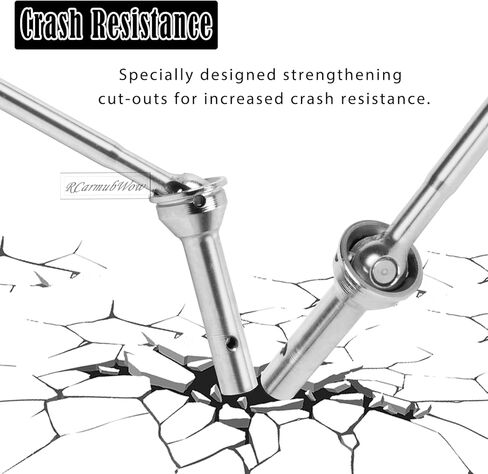 RC Drive Shafts Axles Upgrades Part for Arrm a 1/8 Kraton 6S BLX,Steel #45 Front & Rear Driveshaft,Center CVD Dogbone,6pcs,Silver in Kuwait