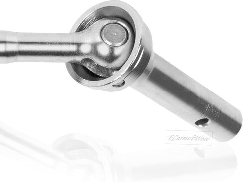 RC Drive Shafts Axles Upgrades Part for Arrm a 1/8 Kraton 6S BLX,Steel #45 Front & Rear Driveshaft,Center CVD Dogbone,6pcs,Silver in Kuwait