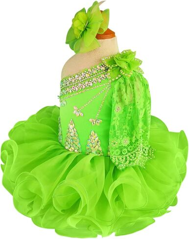 فستان مسابقة ملكة جمال البنات الصغار مصنوع يدويًا فستان الأميرة للفتيات الصغيرات in Kuwait