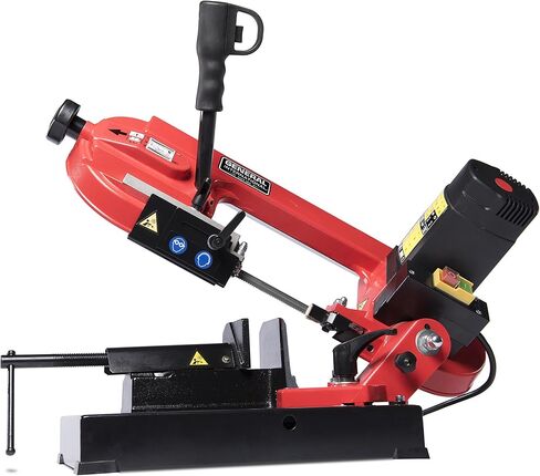 GENERAL INTERNATIONAL 4" Portable Metal Cutting Bandsaw - 5A Horizontal Band Saw with Compact Design & Adjustable Blade Guide - BS5202 in Kuwait