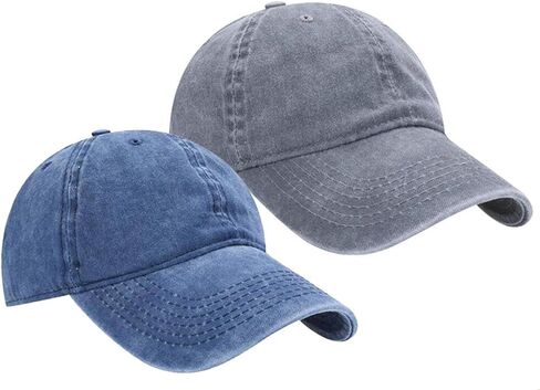 Kids Solid Cotton Baseball-Hat - Baby-Boys Washed Cotton Baseball Hats Toddler Infant Baseball-Cap for 2-7 Years in Saudi Arabia