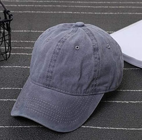 Kids Solid Cotton Baseball-Hat - Baby-Boys Washed Cotton Baseball Hats Toddler Infant Baseball-Cap for 2-7 Years in Saudi Arabia