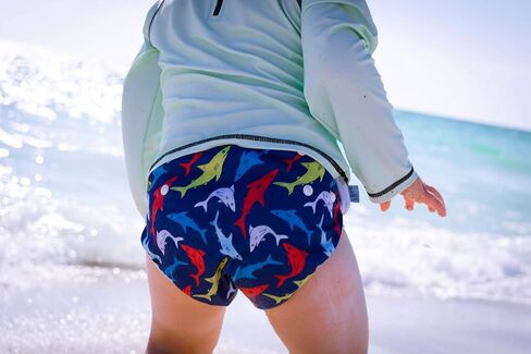 Beau and Belle Littles 3T Sharks Nageuret Swim Diaper and Rash Guard Set in Kuwait