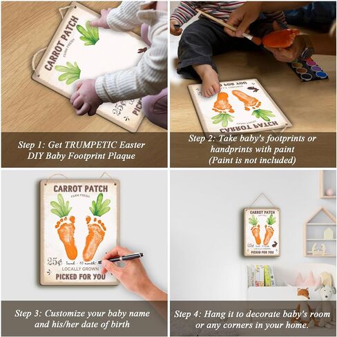 DIY Baby's First Mothers Day Handprint Flowers Hanging Sign, Pink Floral Bouquet for Mom Mommy with Kids Handprint Art Craft Keepsake Mothers Day Birthday Gifts for Mothers, Thanks for Helping Me Grow in Kuwait