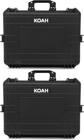 حافظة صلبة مقاومة للطقس من Koah مع إسفنج قابل للتخصيص (22 × 17 × 8 بوصة، عبوتان) (قطعتان) in Kuwait