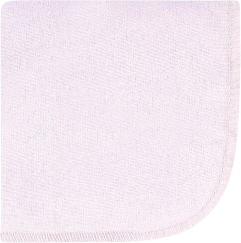 مناشف قطن فلانيل للأطفال من الجنسين من هدسون بيبي، عبوة من 10 قطع من الزهور الأرجوانية الأنيقة، مقاس واحد in Kuwait