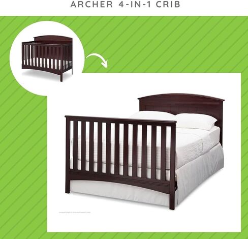 مجموعة CC KITS لقضبان السرير ذات الحجم الكامل لأسرة آرتشر من شركة Delta Children - #0050 (رمادي - 026) in Kuwait