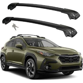 Soruci Car Roof Rack Cross Bars for 2024 Subaru Crosstrek Wilderness with Lock, Aluminum Cross Bar for Rooftop Cargo Carrier Luggage Kayak Canoe Bike Snowboard