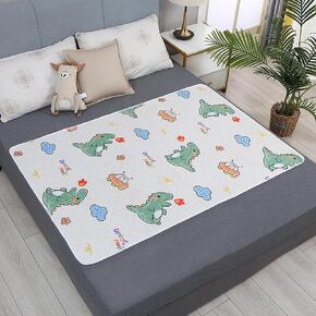 Non-Slip Bed Pads for Incontinence Washable (40" x 60"), Soft 4-Layer Large Reusable Underpad Waterproof Mattress Protector Pads for Adults Elderly Pets or Kids Bed Wetting Protection