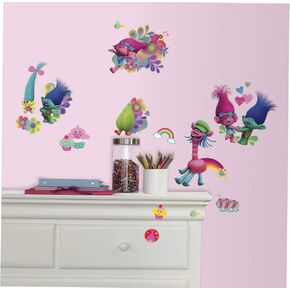 RoomMates DreamWorks Trolls Peel and Stick Wall Decals by RoomMates, RMK3400SCS