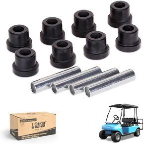 10L0L Golf Cart Rear Leaf Spring Bushings & Sleeves Kit Compatible with Club Car DS 1992-up, EZGO TXT & Medalist 1994-up Models, OEM# 70291-G01, 70289-G02