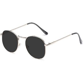 Retro Nearsighted Sunglasses Polarized Distance Glasses Outdoor Driving Tinted Gray Myopia Glasses