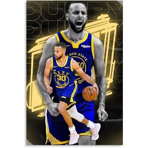 JADESA Inspiring Stephen Poster Curry 12x18inches Unframed Canvas Decoration Wall Art Gym Office Paintings Artistic Design Poster Transform Your Space