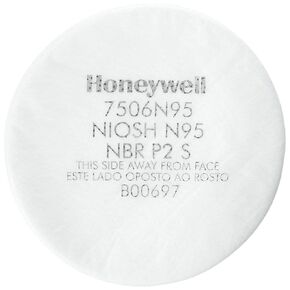 North by Honeywell 7506N95 Particulate Filters, Cartridge/Filter, Non-Oil Particulates, N95, Purple (Pack of 10)