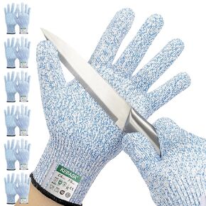 Cut Resistant Gloves, ANSI A2 Cutting Gloves, PU Coated Anti Cut Gloves C2, Touchscreen, Multi-Purpose, 1 Pair, Medium