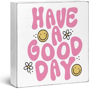 Human Sunshine Gifts Thank You Gifts for Women Men, Inspirational Wooden Box Sign for Home Office Desk Table Decor, Wood Block Plaque Appreciation Gifts for Friends Teacher Coworker Sister Nurse