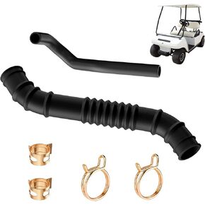 Golf Cart Air Intake Hose and Crankcase Vent Tube Repair Set, Breather Tube Hose with Clamp for Club Car DS Gas 1998-Up Models, Replaces OEM 101837101
