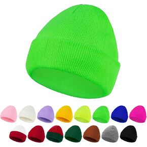 American Trends Unisex Beanie Hat Warm Winter Hats Soft Knit Hat Plain Skull Caps for Men Women Lightweight Beanie