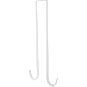 15 Inches Metal Double Wreath Hanger Over The Door Large Double Door Wreath Hook for Christmas Wreath Front Door Hanger - - Sturdy Metal (Bronze)